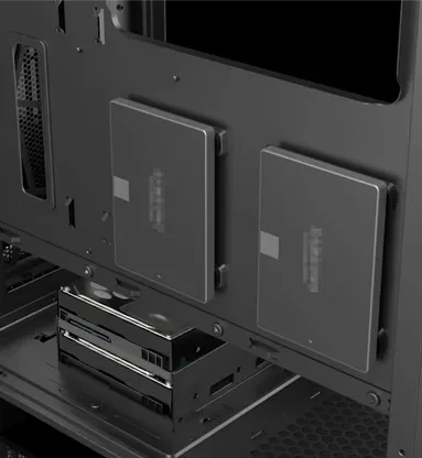 Raijintek Arcadia III, Glasfenster