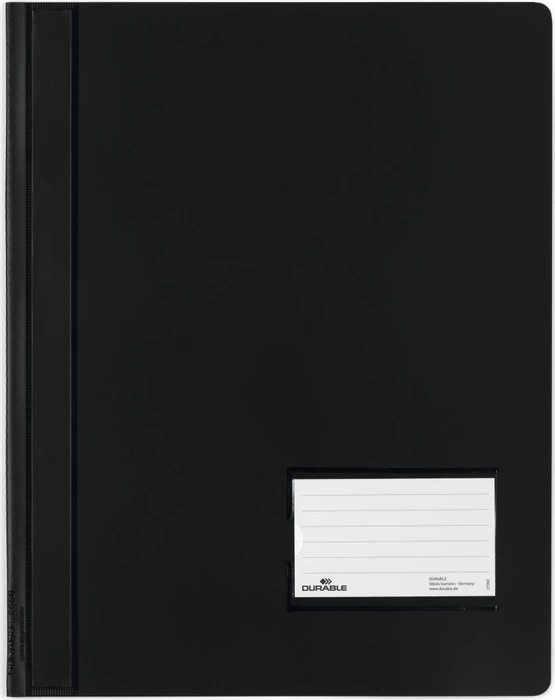Durable Duralux Transluzent Schnellhefter, A4, schwarz/transparent