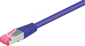goobay Patchkabel, Cat6a, S/FTP, RJ-45/RJ-45, 10m, violett