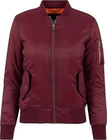 Urban Classics Basic Bomber Jacke burgunderrot (Damen)