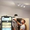 Philips Hue White Ambiance Buckram 3-flammig weiß Vorschaubild