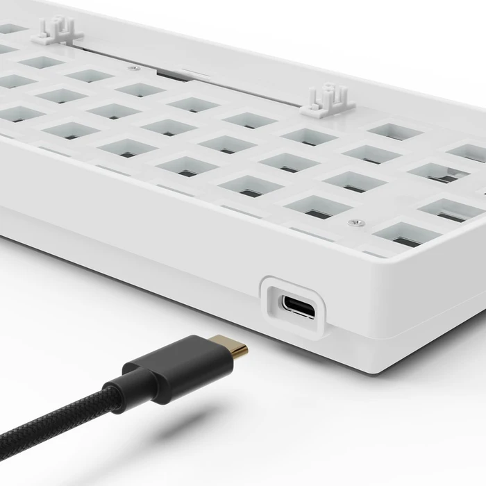 Sharkoon Skiller SGK50 S4 Gen2 Barebone Gaming Tastatur, weiß, ISO/ANSI