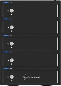 Sharkoon 5-Bay RAID Box, USB-B 3.0/eSATA