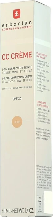 Erborian CC Crème Color-Correcting Cream clair LSF30, 40ml