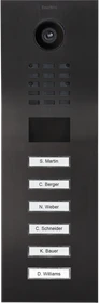 DoorBird D2106V IP Video Türstation Titan, 6 Ruftasten, Edelstahl V2A, gebürstet