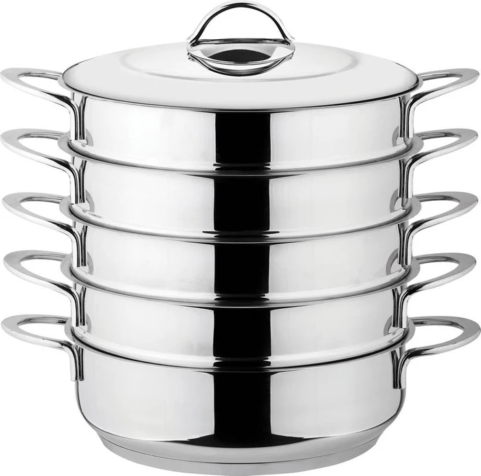 Olymp Bräter mit Dampfgareinsätzen 24cm