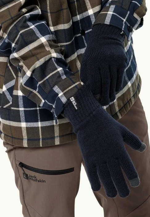 Jack Wolfskin Rib Handschuhe night blue