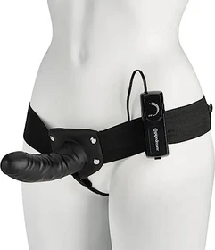 Pipedream Fetish Fantasy 8" Vibrating Hollow Strap-On natur