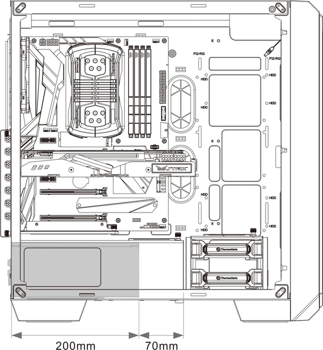 Thermaltake View 300 MX Snow Edition, weiß, Glasfenster