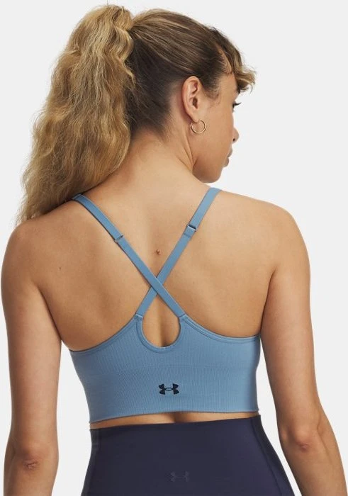 Under Armour Vanish Seamless Low Sport-BH blue smoke/washed navy (Damen)