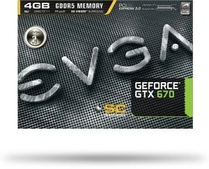 EVGA GeForce GTX 670 Superclocked+, 4GB GDDR5, 2x DVI, HDMI, DP