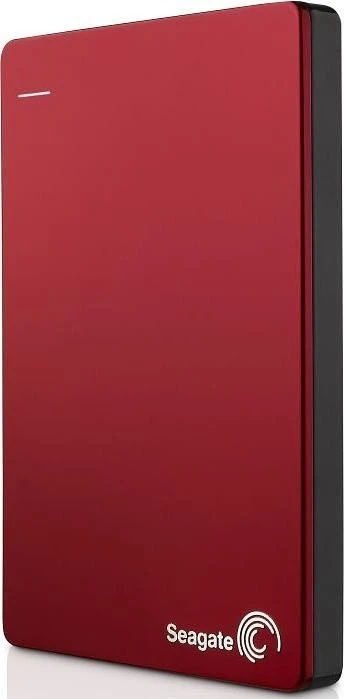 Seagate Backup Plus Slim Portable, rot, 2TB, USB 3.0 Micro-B