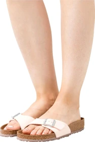 Birkenstock Madrid Vegan Birko-Flor Nubuk light rose (Damen)