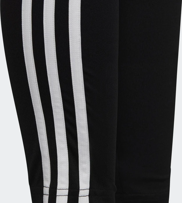 adidas Essentials Aeroready 3-Streifen High-Waisted Hose lang black/white (Junior)