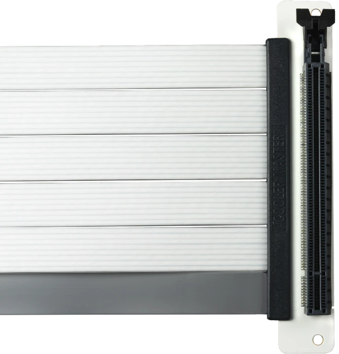 Cooler Master Riser Cable V2, gewinkelt, PCIe 4.0, 200mm, weiß