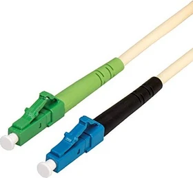 Value LWL Simplex Kabel, OS2, 1x LC-UPC Stecker/1x LC-APC Stecker, 5m, beige
