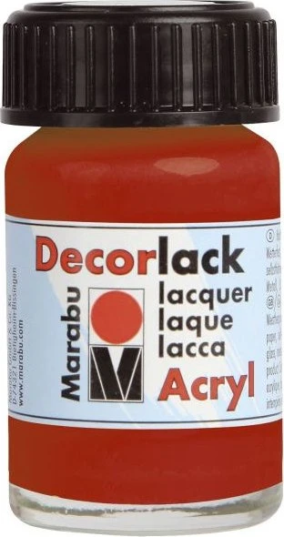 Marabu Decorlack Acryl Acrylfarbe, kirschrot, 15ml