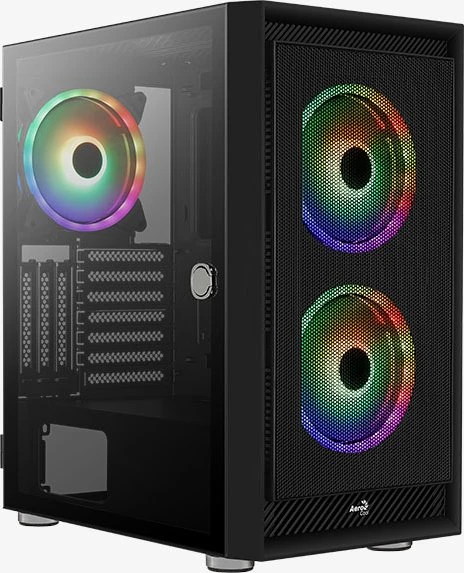 AeroCool Graphite ARGB, Glasfenster
