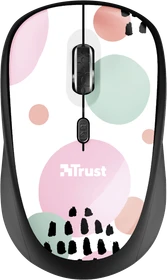 Trust Yvi Wireless Mouse Pink Circles, USB