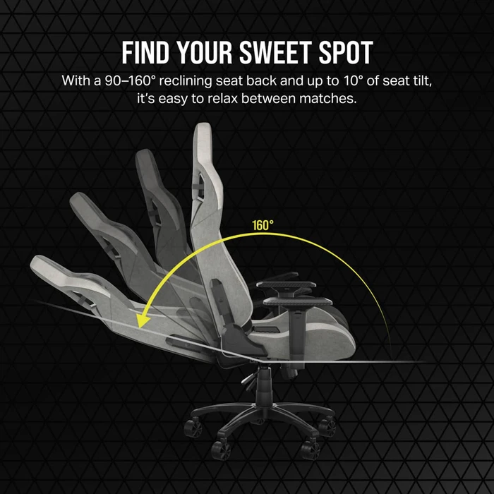 Corsair T3 Rush 2023 Gamingstuhl, grau/weiß