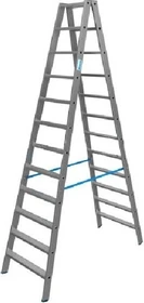 Krause Stabilo Professional Alu 2-tlg. Stehleiter, 2x 12 Stufen