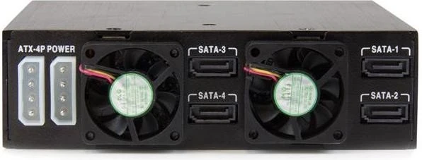 StarTech SATSASBP425, 5.25" Wechselrahmen auf 4x 2.5" SATA