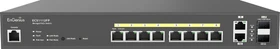 EnGenius Cloud Switch Series ECS Desktop Gigabit Managed Switch, 10x RJ-45, 2x SFP, 130W PoE+ (ECS1112FP)