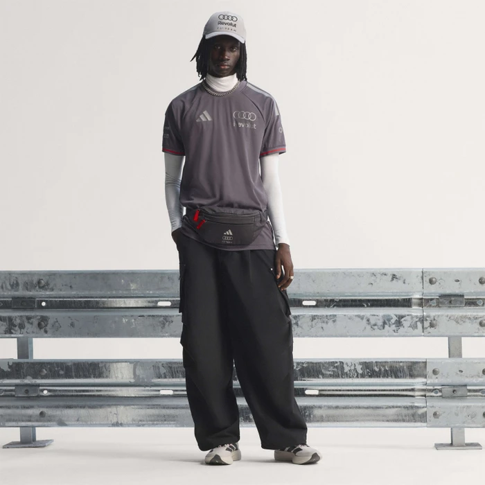 adidas Audi Revolut F1 Team Driver Authentic Funktionsshirt kurzarm grey strata/iorn metallic (Herren)