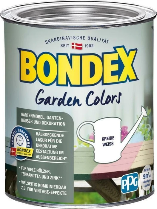 Bondex Garden Colors Lasur außen kreide weiß, 750ml