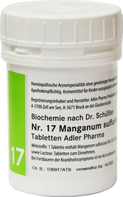 Adler Schüßler Salz Nr. 17 Tabletten, 250g
