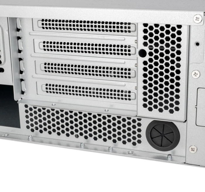 SilverStone RM32, Rackmount Server, schwarz/grau, 3HE, SFX-L