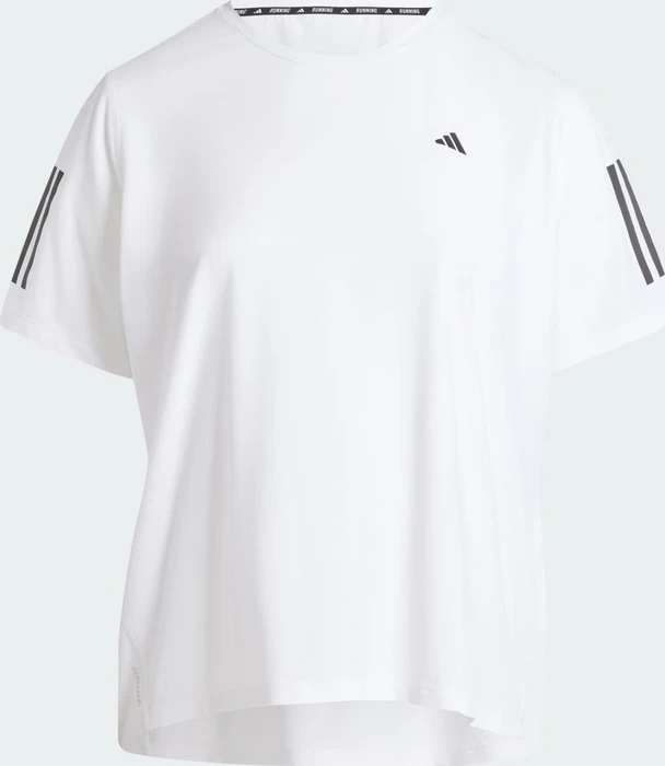 adidas Own The Run große Größen Laufshirt kurzarm weiß (Damen)