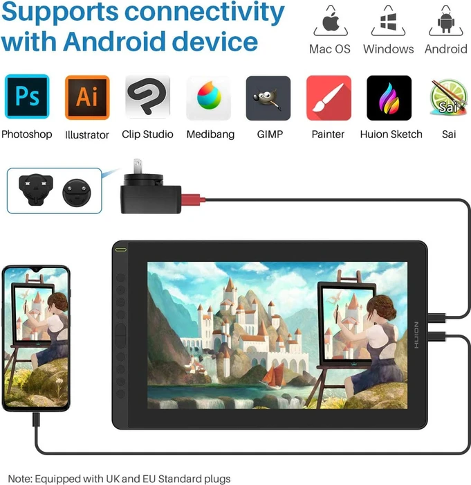 Huion Kamvas 16 (2021), Cosmo Black
