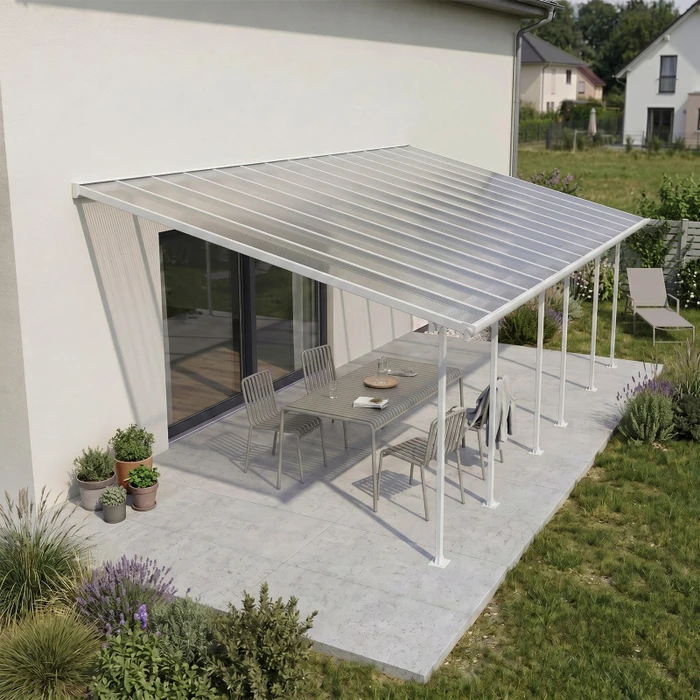 Palram Canopia Feria Terrassenüberdachung 850x385cm weiß