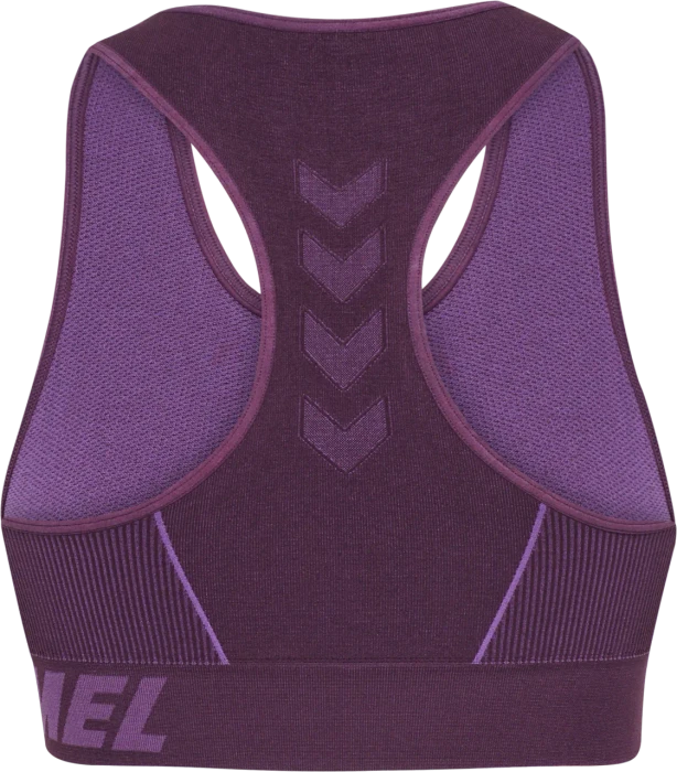 hummel Christel Sport-BH plum perfect/bellflower melange (Damen)