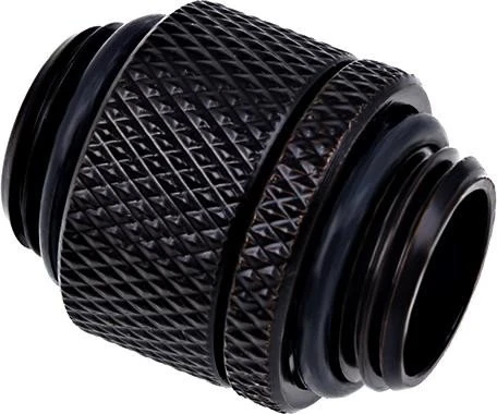 Alphacool Eiszapfen Doppelnippel G1/4", schwarz