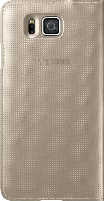 Samsung S-View Cover für Galaxy Alpha silber