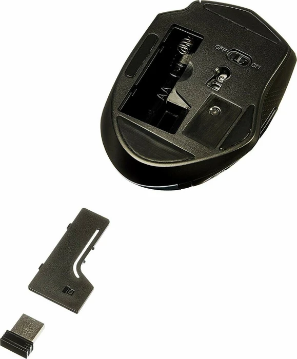 AmazonBasics G6B Ergonomic Wireless Mouse silber, USB