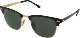 Ray-Ban RB3716 Clubmaster Metal 51mm polished black-gold/green classic