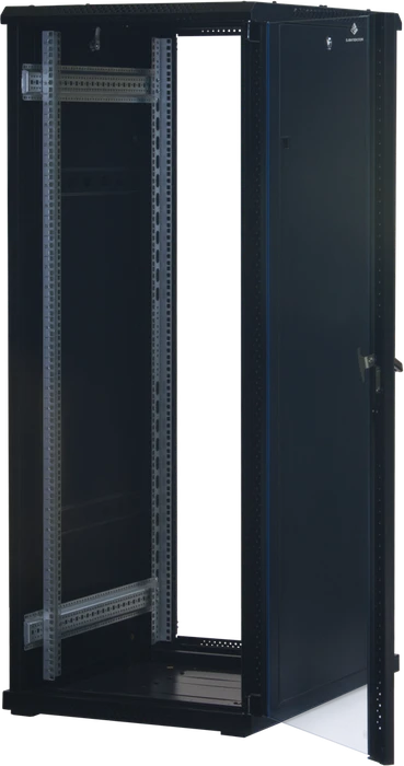 Rockstable 19" Serverschrank 32HE, Sicherheitsglastür, IP2X, schwarz, 800mm tief
