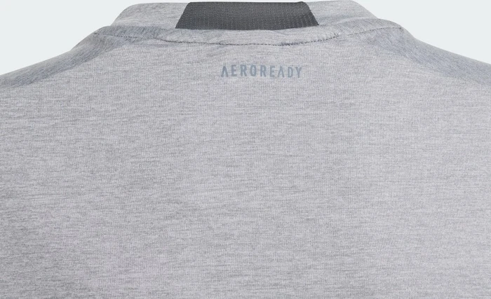 adidas Training Aeroready Heather Funktionsshirt kurzarm grey one/reflective silver (Junior)
