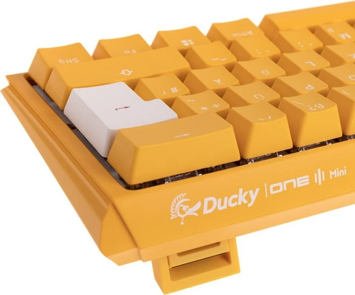 Ducky One 3 Yellow Mini PBT, LEDs RGB, MX RGB BROWN, USB, DE