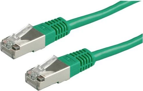 Value Patchkabel, Cat6, S/FTP, RJ-45/RJ-45, 0.5m, grün