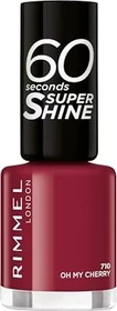 Rimmel 60 Seconds Super Shine Nagellack 710 Oh My Cherry, 8ml