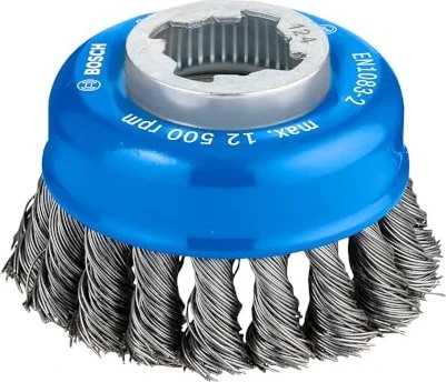 Bosch Professional X-LOCK Heavy for Metal Topfbürste gezopft, 75x22.23mm, 1 Stück