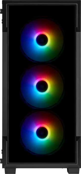 Corsair iCue 220T RGB, schwarz, Glasfenster