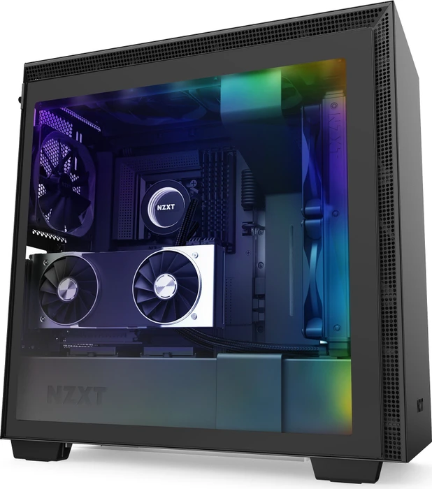 NZXT H710i, schwarz, Glasfenster
