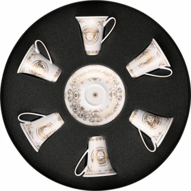 Rosenthal Versace Medusa Gala Gold, Espresso-/Mokkatassen-Set 90ml, 6-tlg.