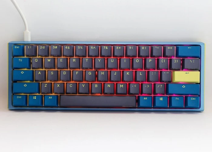 Ducky One 3 DayBreak Mini PBT blau, LEDs RGB, MX RGB BROWN, USB, US