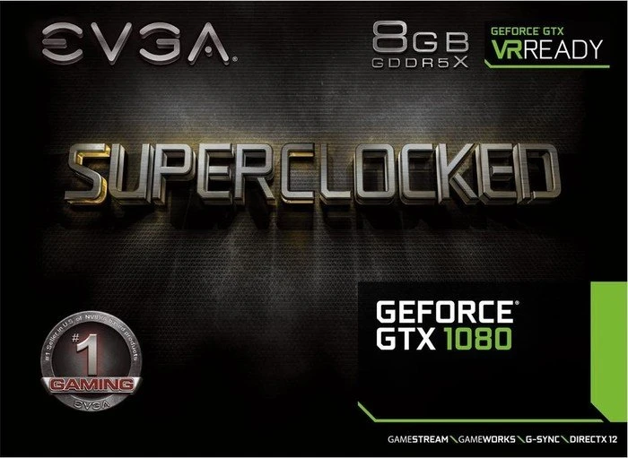 EVGA GeForce GTX 1080 SC Gaming ACX 3.0, 8GB GDDR5X, DVI, HDMI, 3x DP